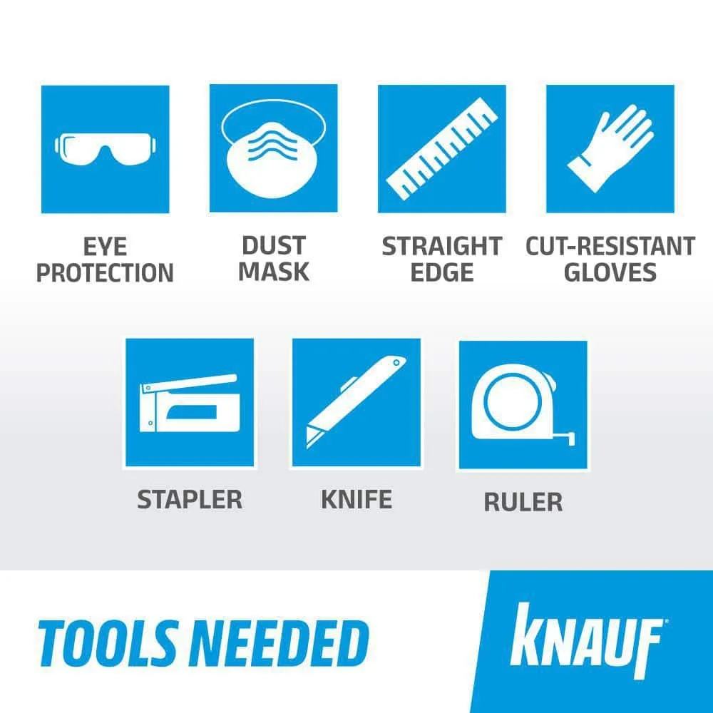Knauf Insulation R-19 EcoRoll Kraft Faced Fiberglass Insulation Roll, 6-1/4 in Thick x 23 in Wide x 39.2 ft Long, 75.06 sq ft, photo 8 of 8