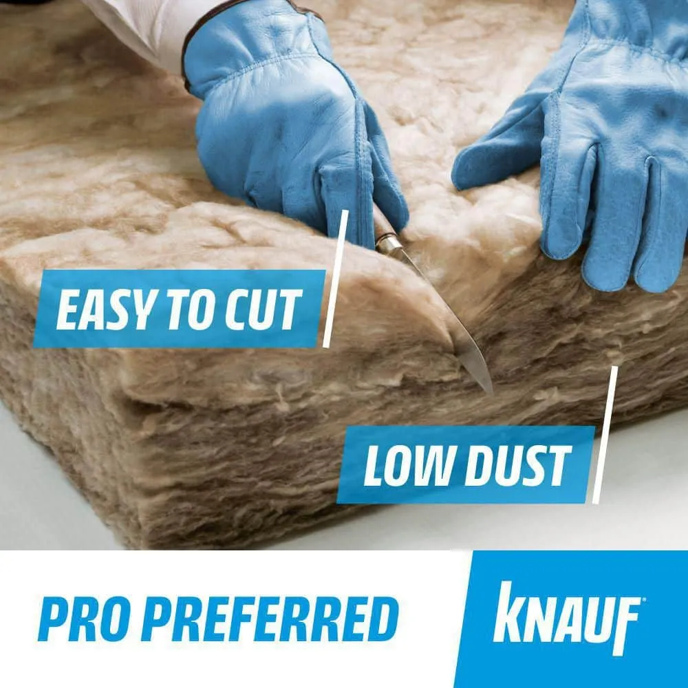 Knauf Insulation R-19 EcoRoll Kraft Faced Fiberglass Insulation Roll, 6-1/4 in Thick x 23 in Wide x 39.2 ft Long, 75.06 sq ft, photo 4 of 8