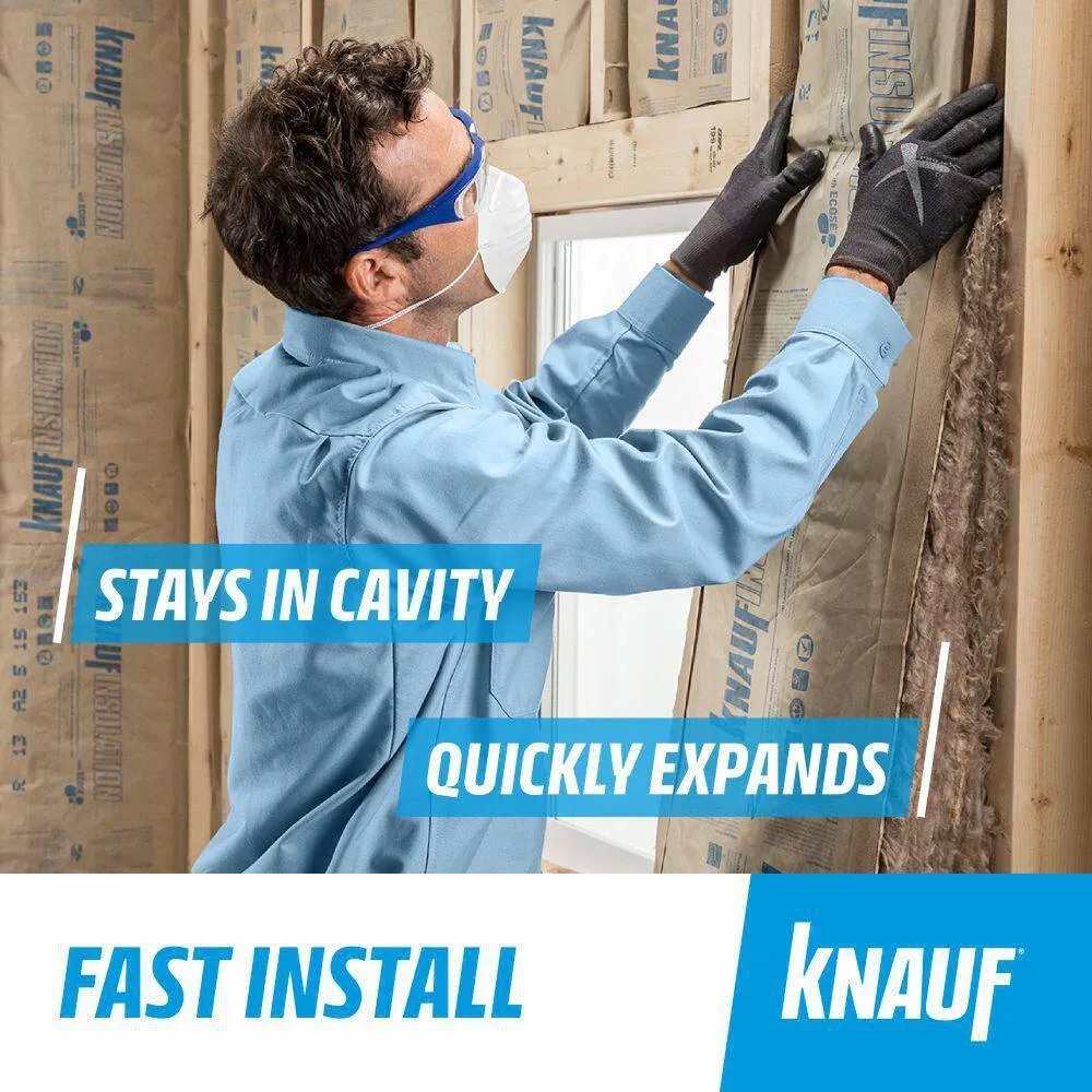 Knauf Insulation R-19 EcoRoll Kraft Faced Fiberglass Insulation Roll, 6-1/4 in Thick x 23 in Wide x 39.2 ft Long, 75.06 sq ft, photo 5 of 8