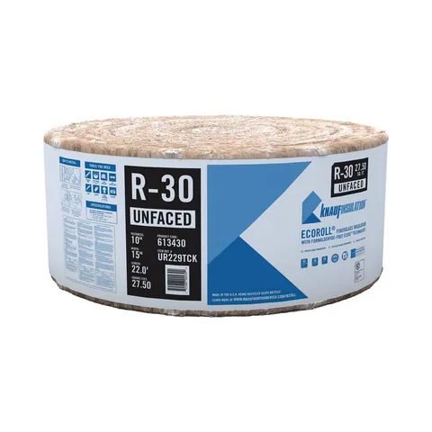 R-30 EcoRoll Unfaced Fiberglass Insulation Roll