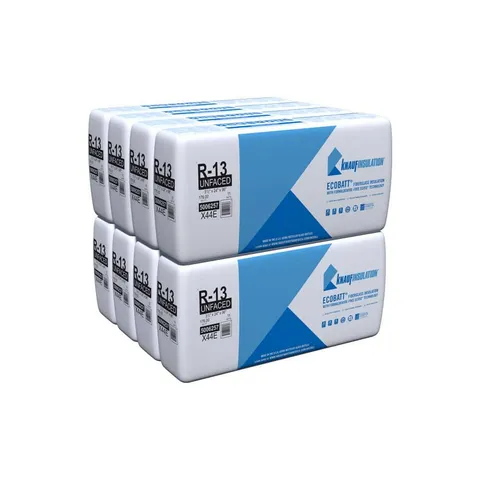 R-13 EcoBatt Unfaced Fiberglass Insulation Batt