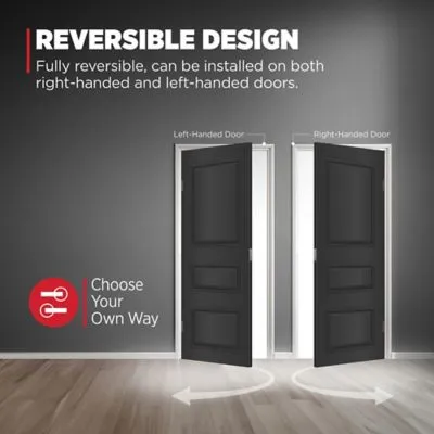 Kwikset SmartKey Juno Polished Brass Entry Knob and Single Cylinder Deadbolt, ANSI/BHMA Grade 2, KW1, photo 3 of 8