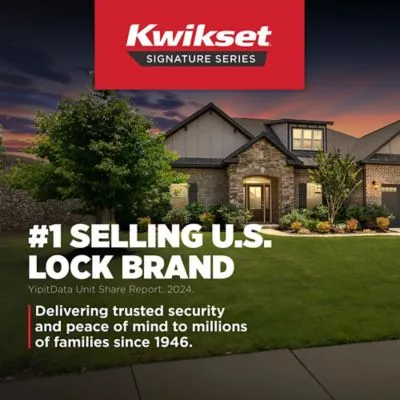 Kwikset SmartKey Juno Venetian Bronze Knob & Single Cylinder Deadbolt, ANSI/BHMA Grade 2, KW1, 1-3/4 in., photo 5 of 8