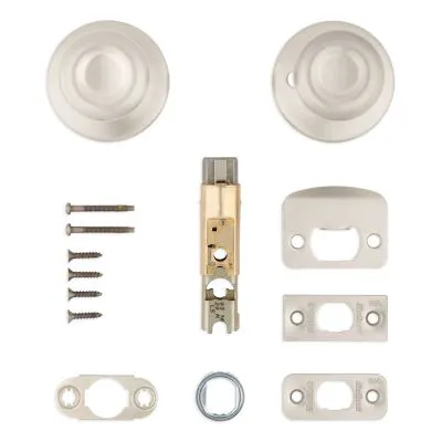 Kwikset Tylo Polished Brass Passage Hall/Closet Door Knob with Microban Antimicrobial Technology, photo 6 of 8