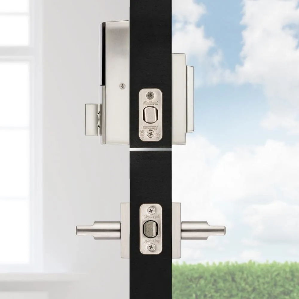 Kwikset HALO Touch Fingerprint WiFi Smart Lock Deadbolt with SmartKey Security & San Clemente Handleset – Satin Nickel, photo 7 of 7