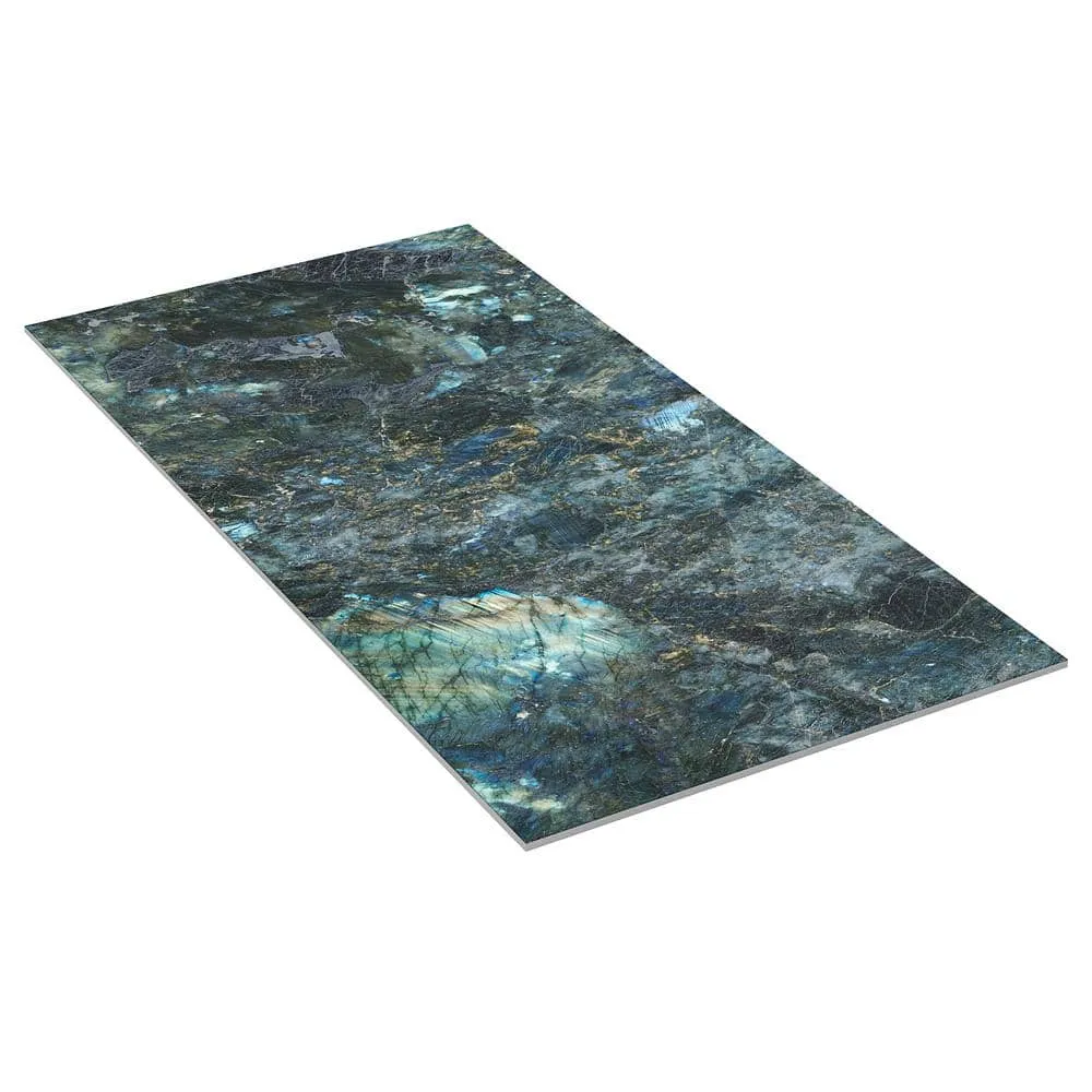 Ivy Hill Tile Jume Onyx Labrodorite Blue 24 in. x 48 in. Polished Porcelain Floor and Wall Tile (15.49 Sq. Ft./Case), photo 5 of 7