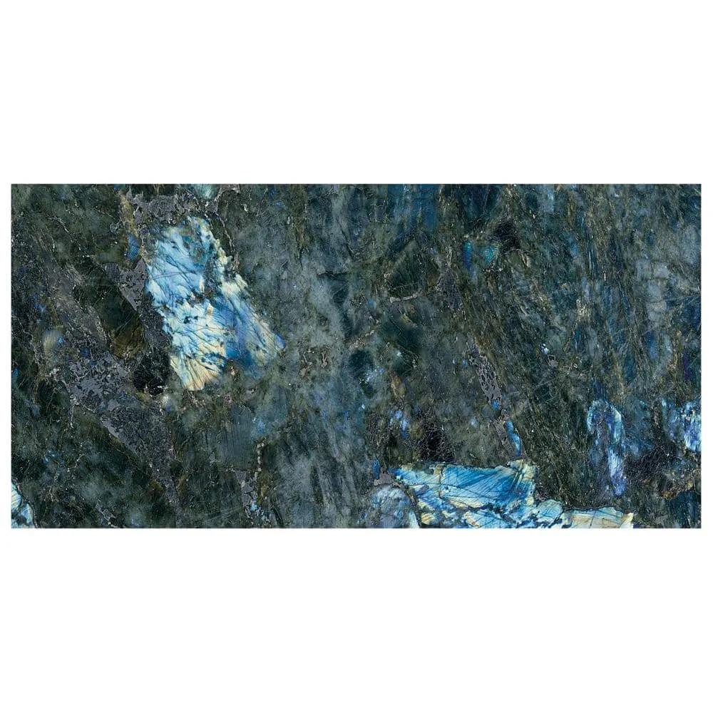 Ivy Hill Tile Jume Onyx Labrodorite Blue 24 in. x 48 in. Polished Porcelain Floor and Wall Tile (15.49 Sq. Ft./Case), photo 6 of 7
