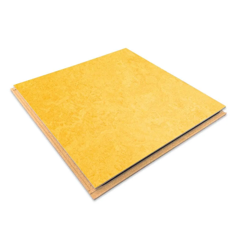 Marmoleum Cinch Loc Seal Lemon Zest 9.8 mm T x 11.81 in. W x 11.81 in. L Laminate Flooring (6.78 sq. ft./case), photo 3 of 6