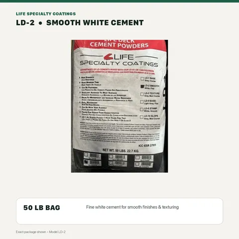 LD-2 White Cement Powder for Smooth Finishes