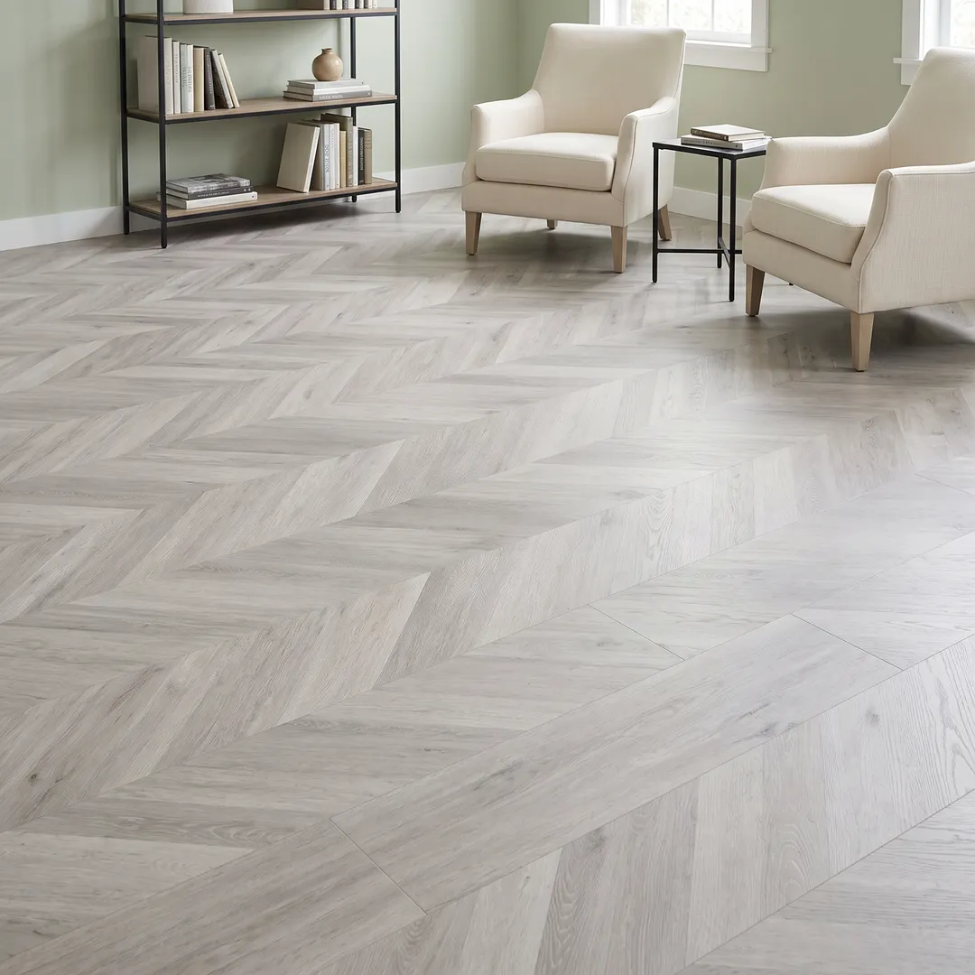 Lifeproof vinyl flooring, Champagne Beach Wood, in a room, photo 2 of 4