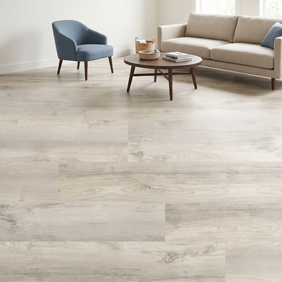Lifeproof vinyl flooring, Chiffon Lace Oak, in a room, photo 2 of 16