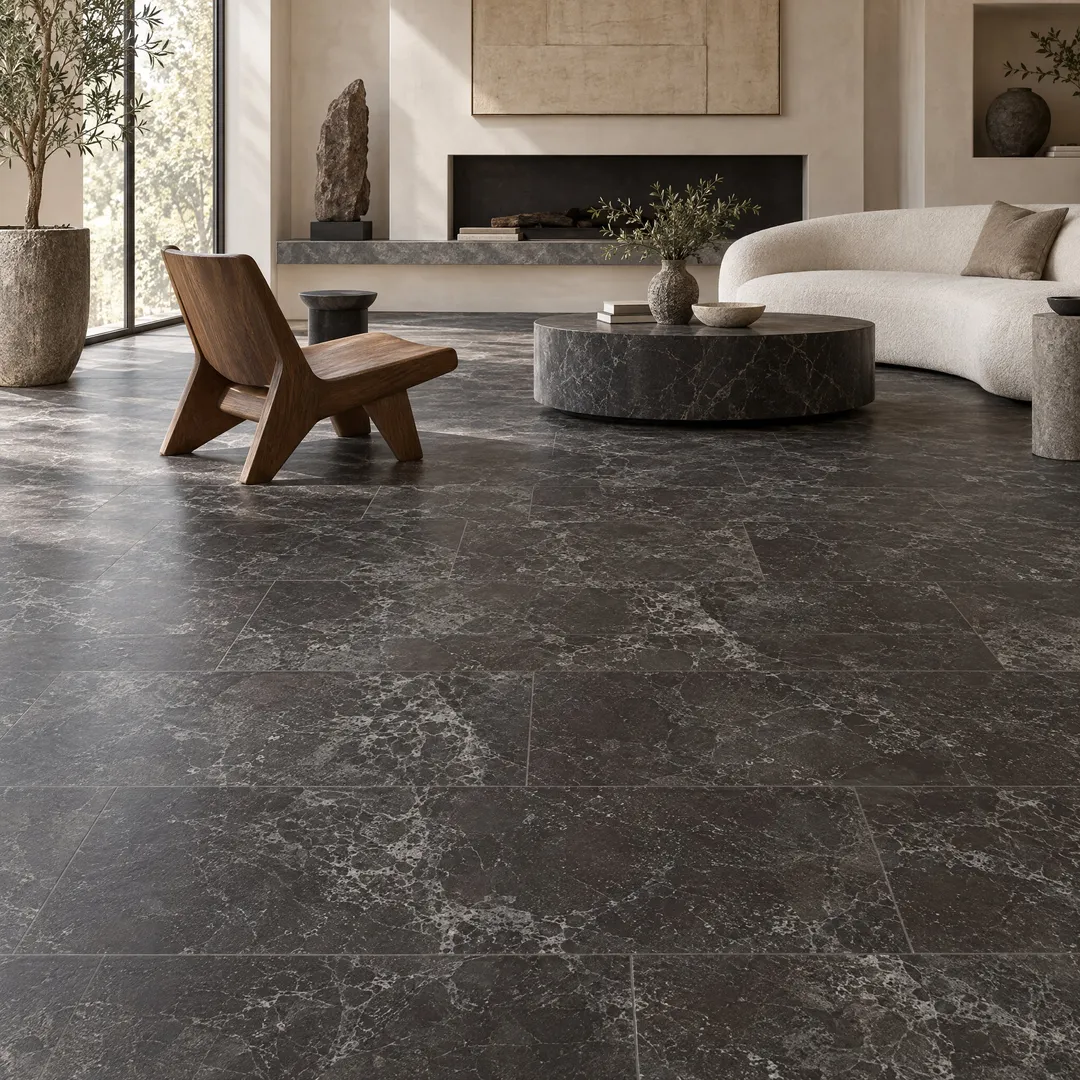 Lifeproof vinyl flooring, Dragon Glass Limestone, in a room, photo 4 of 10