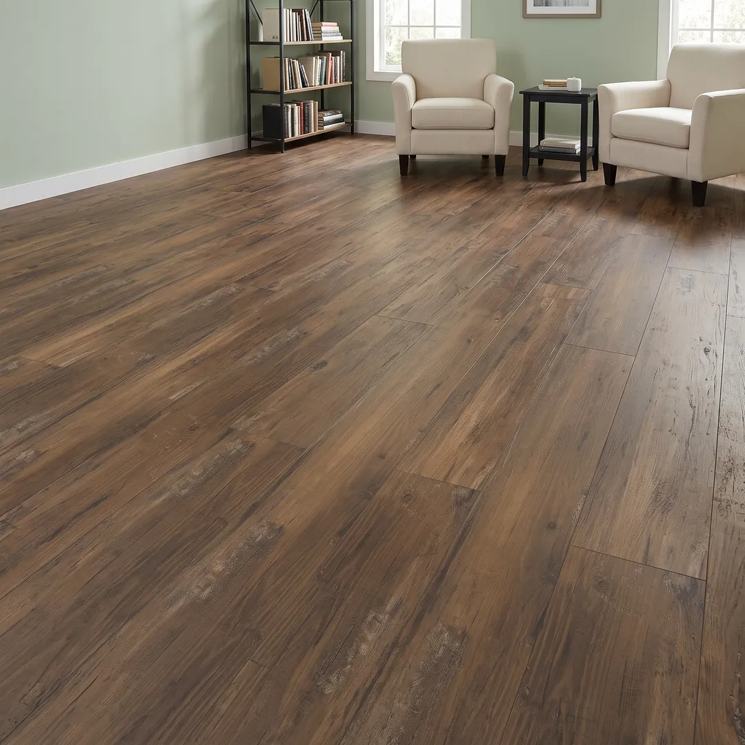 Lifeproof vinyl flooring, Heirloom Pine, in a room, photo 2 of 13