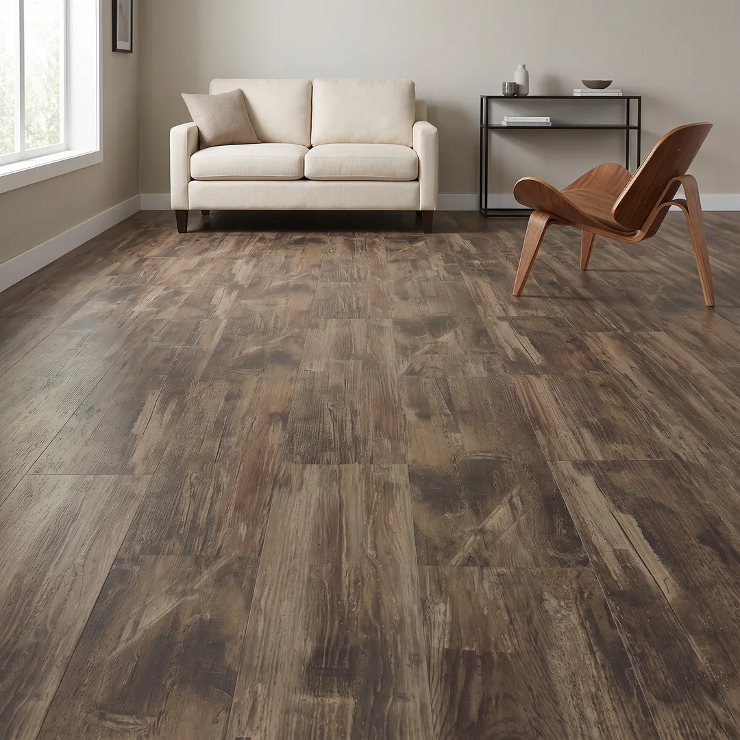 Lifeproof vinyl flooring, Nashville Oak, in a room, photo 2 of 13