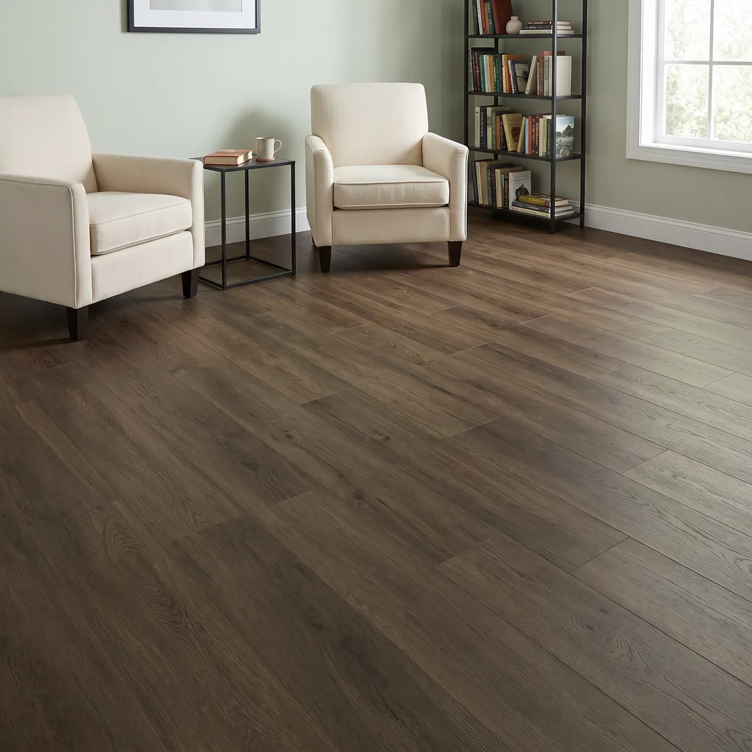 Lifeproof vinyl flooring, Seaside Oak, in a room, photo 2 of 5