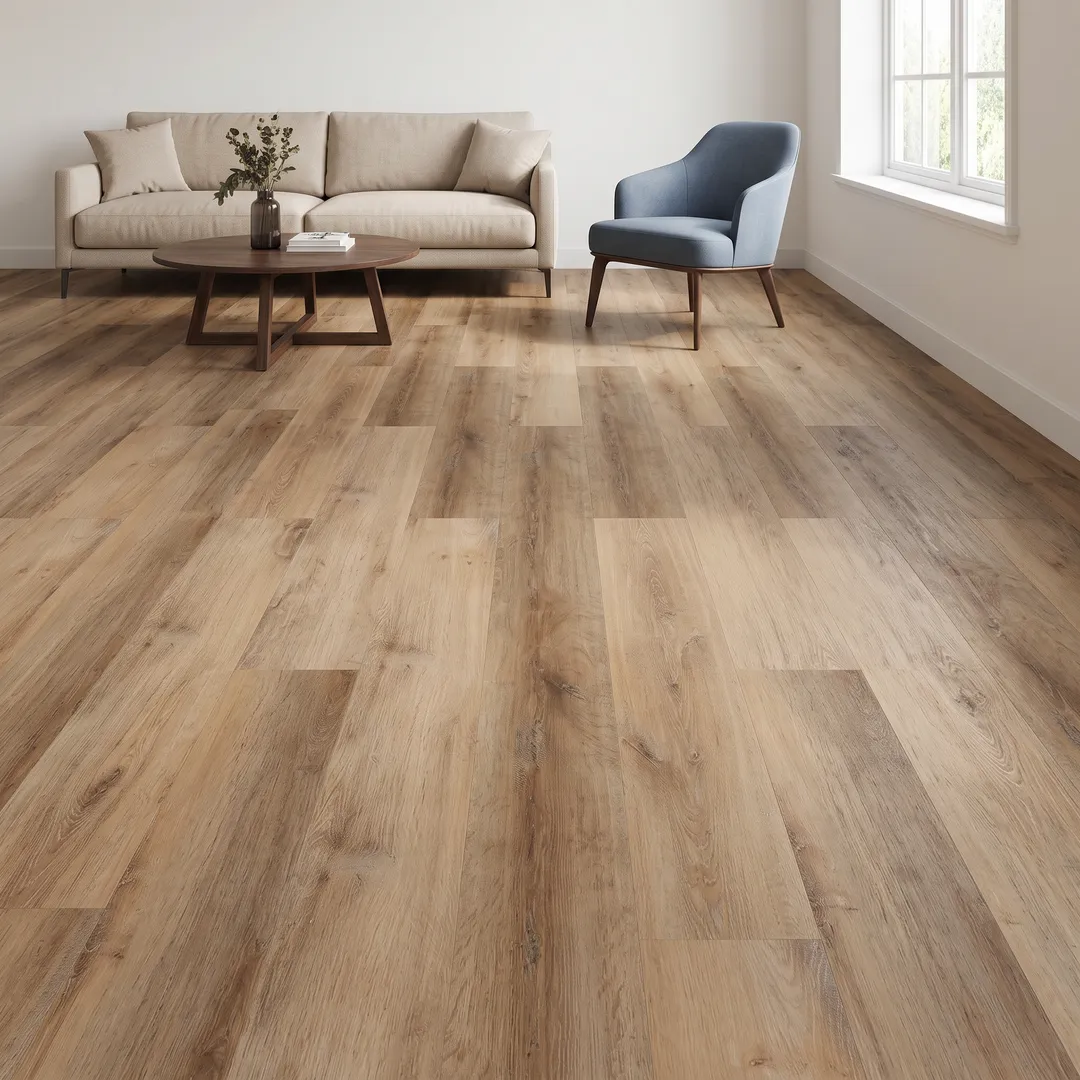 Lifeproof vinyl flooring, Shea Oak, in a room, photo 2 of 3