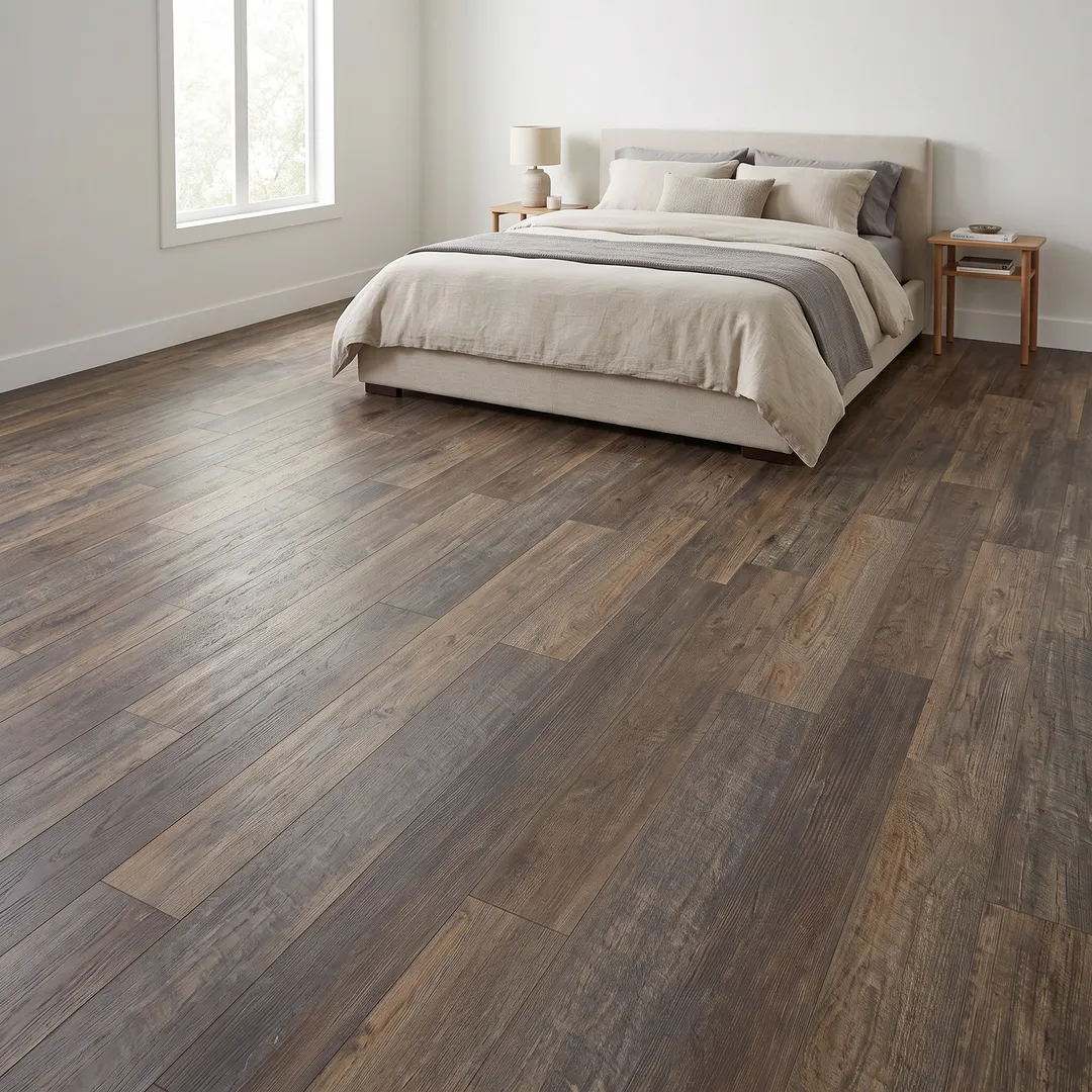 Lifeproof vinyl flooring, Stafford Oak, in a room, photo 2 of 6