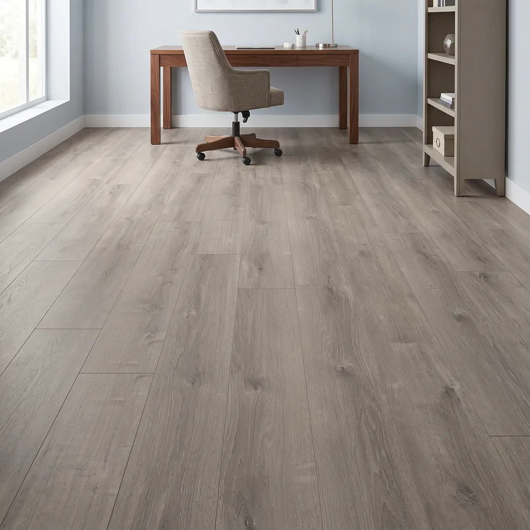 Lifeproof vinyl flooring, Sterling Oak, in a room, photo 2 of 16
