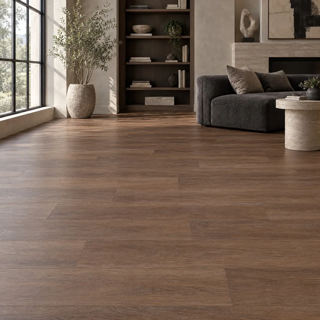 Lifeproof Tanglewood Oak 22 MIL x 8.7 in. W x 59 in. L Waterproof Click Lock Luxury Vinyl Plank Flooring (700.6 sq. ft./pallet), in a room, photo 2 of 2