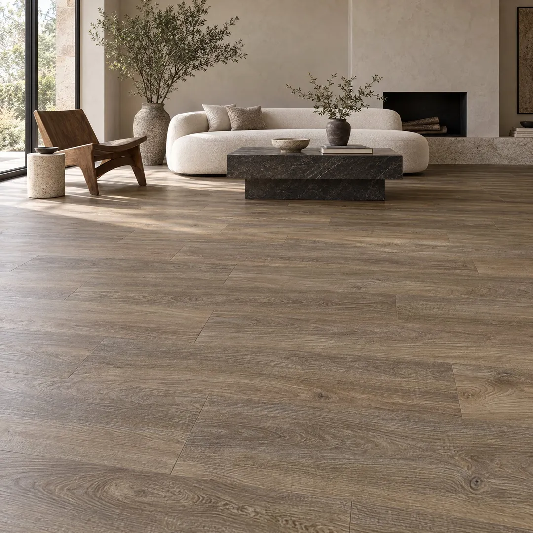 Lifeproof Valley Wood 22 MIL x 8.7 in. W x 48 in. L Waterproof Click Lock Luxury Vinyl Plank Flooring (561.7 sq. ft./pallet), in a room, photo 2 of 2