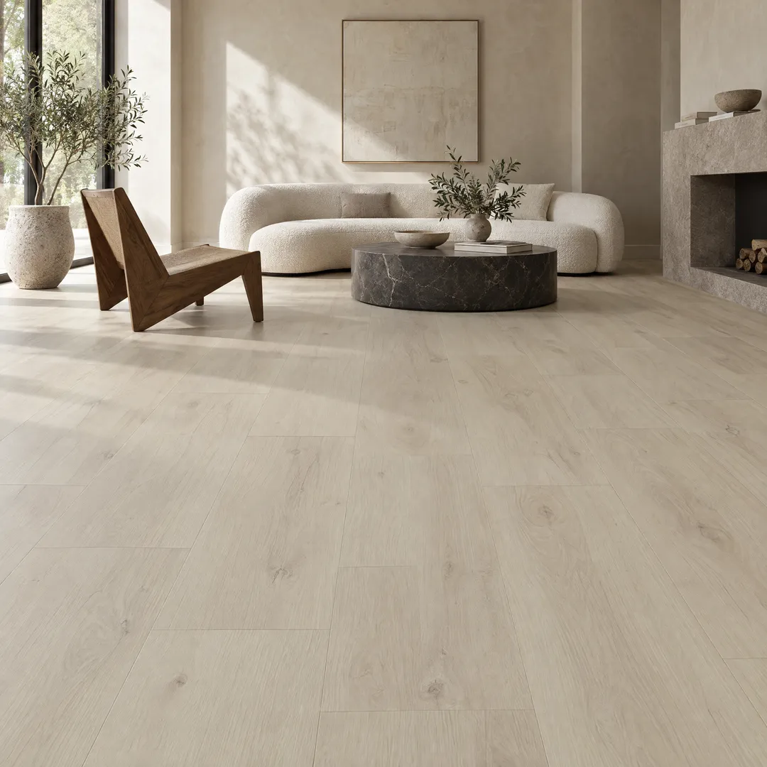 Lifeproof Wentworth Oak 22 MIL x 8.7 in. W x 59 in. L Waterproof Click Lock Luxury Vinyl Plank Flooring (700.6 sq. ft./pallet), in a room, photo 2 of 2
