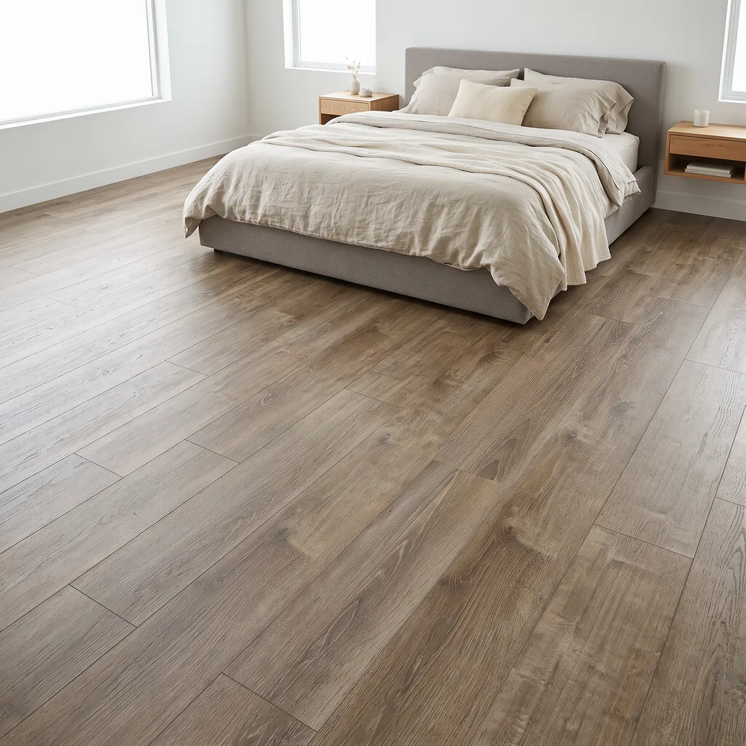 Lifeproof vinyl flooring, Woodacres Oak, in a room, photo 2 of 13