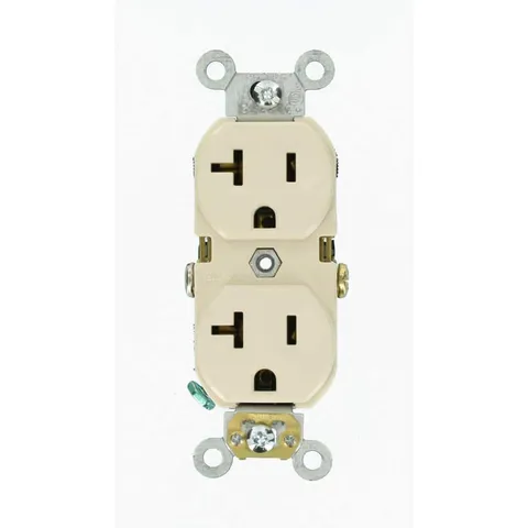 20A Commercial Duplex Outlet (Light Almond)