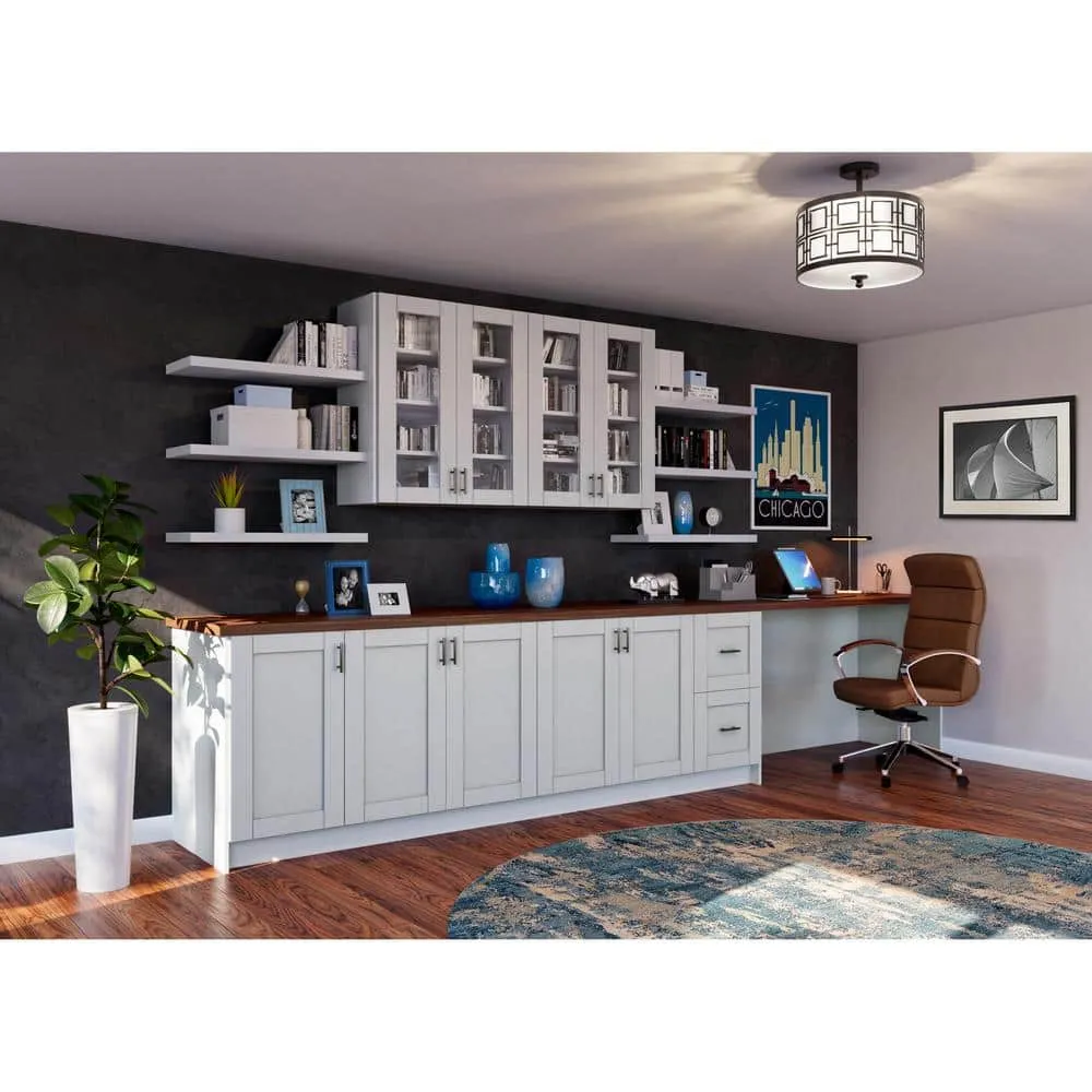 J COLLECTION Cumberland Light Gray Shaker Assembled Base Kitchen Cabinet with a Drawer (36 in. W x 34.5 in. H x 24 in. D), photo 9 of 12