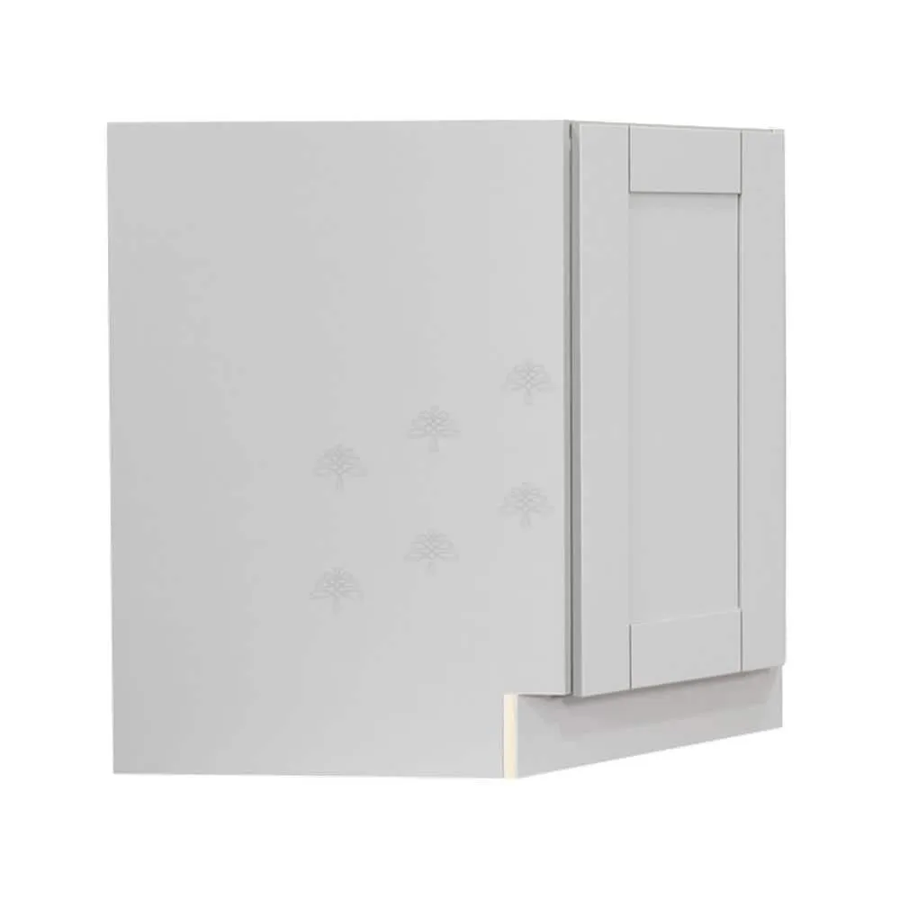 LIFEART CABINETRY Anchester Assembled 36x34.5x24 in. Base Diagonal Cabinet in Light Gray, photo 5 of 9