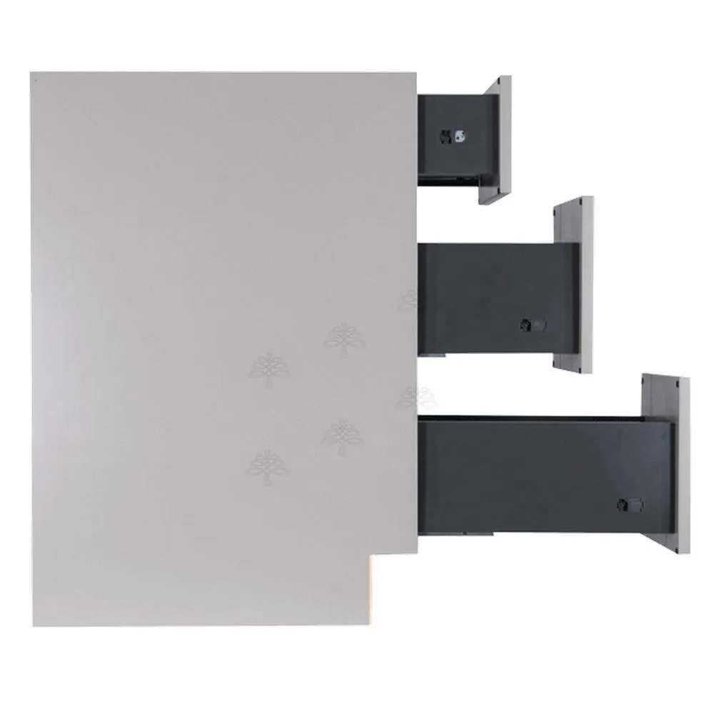 LIFEART CABINETRY Anchester Assembled 21x34.5x24 in. Base Cabinet with 3 Drawers in Light Gray, photo 3 of 6
