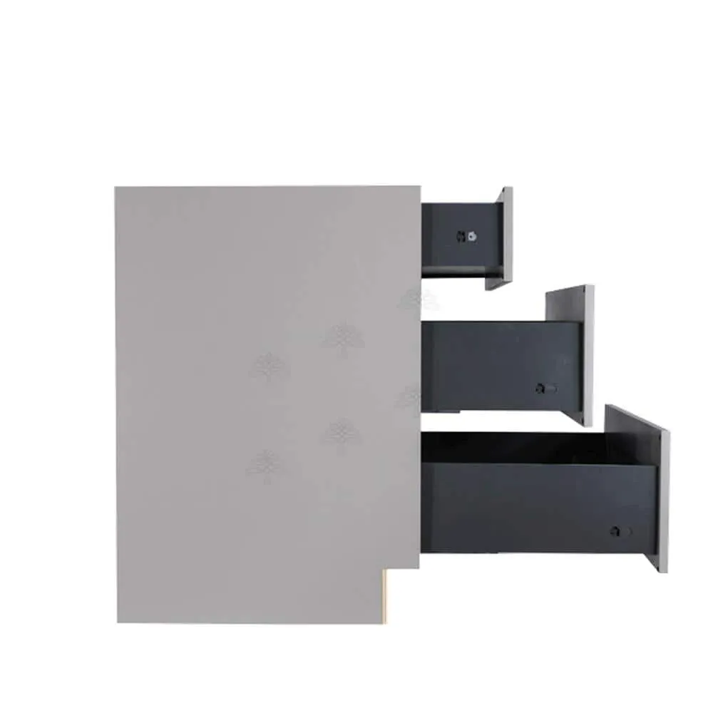 LIFEART CABINETRY Anchester Assembled 27x34.5x24 in. Base Cabinet with 3 Drawers in Light Gray, photo 3 of 6