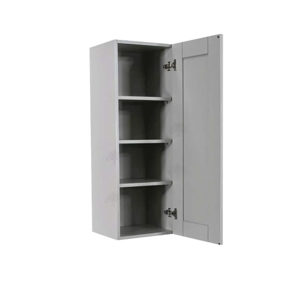 LIFEART CABINETRY Anchester Assembled 12x42x12 in. Wall Cabinet with 1 Door 3 Shelves in Light Gray, photo 3 of 6