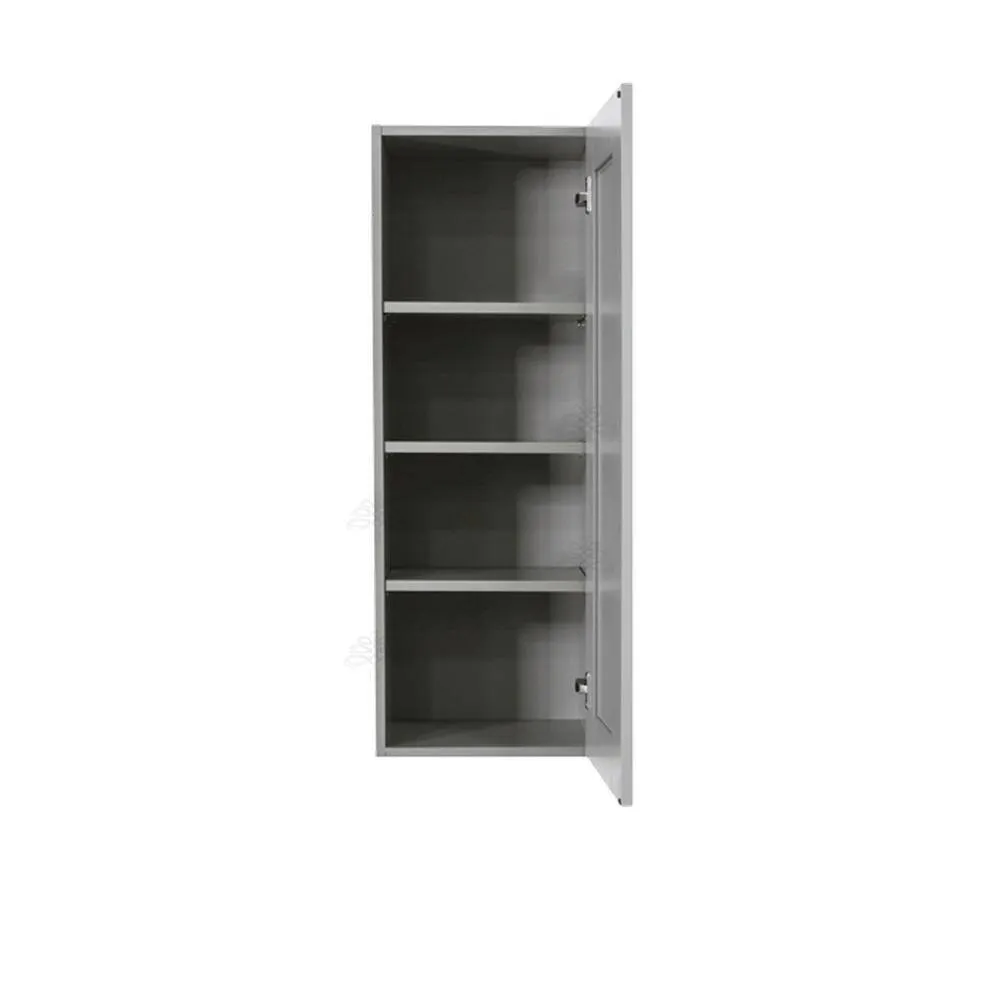 LIFEART CABINETRY Anchester Assembled 12x42x12 in. Wall Cabinet with 1 Door 3 Shelves in Light Gray, photo 2 of 6
