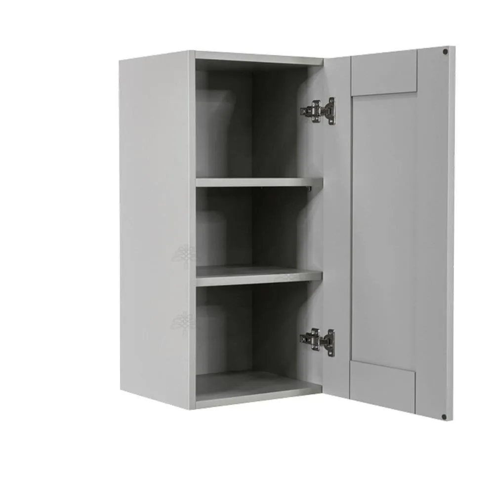LIFEART CABINETRY Anchester Assembled 21x30x12 in. Wall Cabinet with 1 Door 2 Shelves in Light Gray, photo 3 of 6