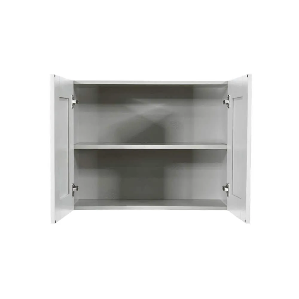 LIFEART CABINETRY Anchester Assembled 36x21x24 in. Wall Cabinet with 2 Doors 1 Shelf in Light Gray, photo 2 of 6