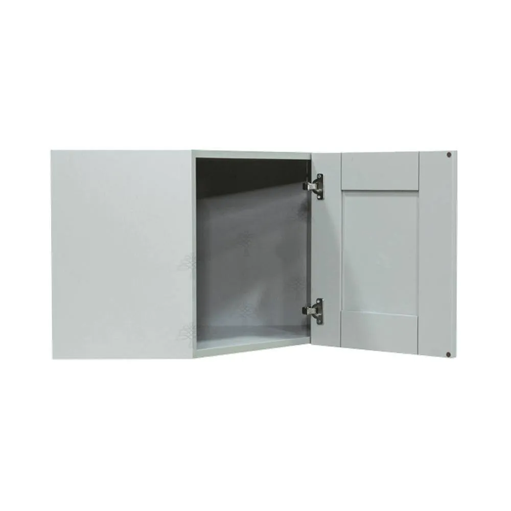 LIFEART CABINETRY Anchester Assembled 24x18x12 in. Wall Diagonal Cabinet with 1 Door in Light Gray, photo 3 of 6