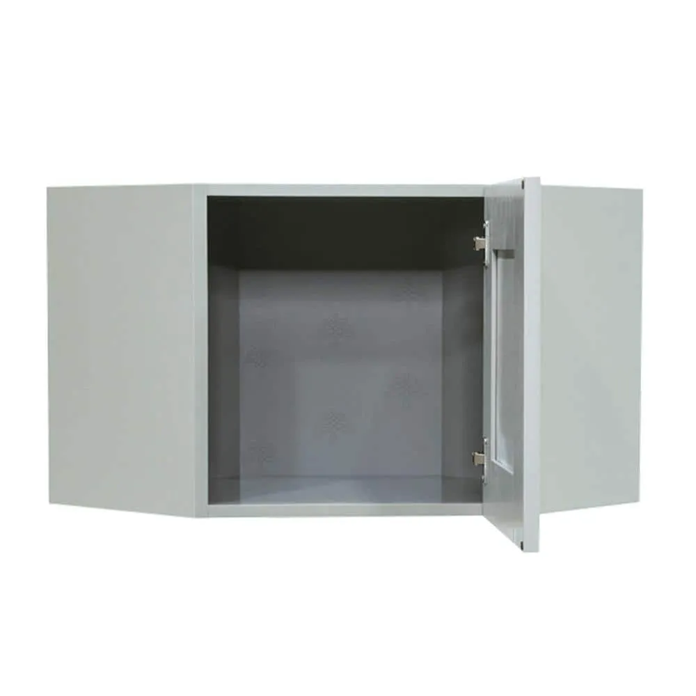 LIFEART CABINETRY Anchester Assembled 24x18x12 in. Wall Diagonal Cabinet with 1 Door in Light Gray, photo 2 of 6