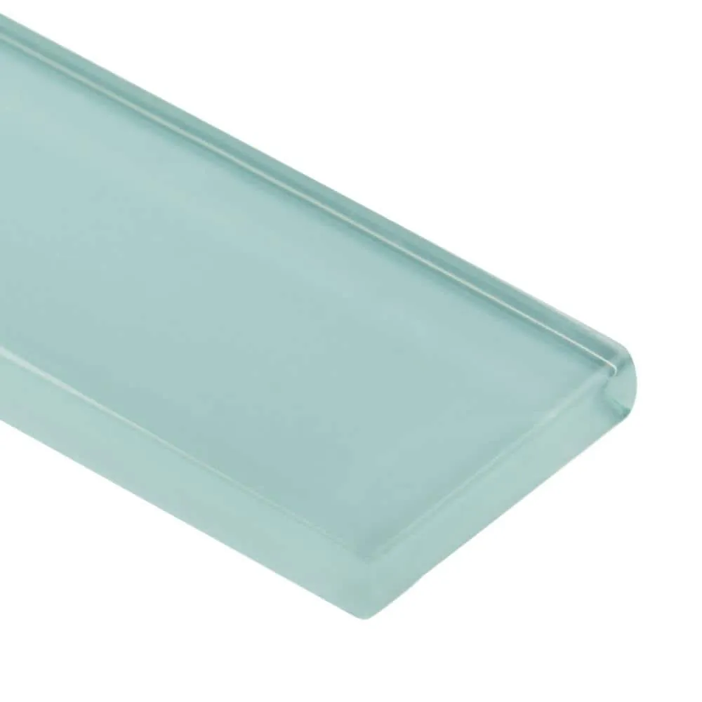 Ivy Hill Tile Contempo Light Green 2 in. x 8 in. x 8mm Polished Glass Floor and Wall Tile (36 pieces 4 sq.ft./Box), photo 6 of 7