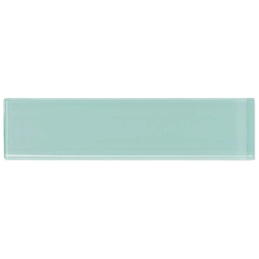 Ivy Hill Tile Contempo Light Green 2 in. x 8 in. x 8mm Polished Glass Floor and Wall Tile (36 pieces 4 sq.ft./Box), photo 4 of 7