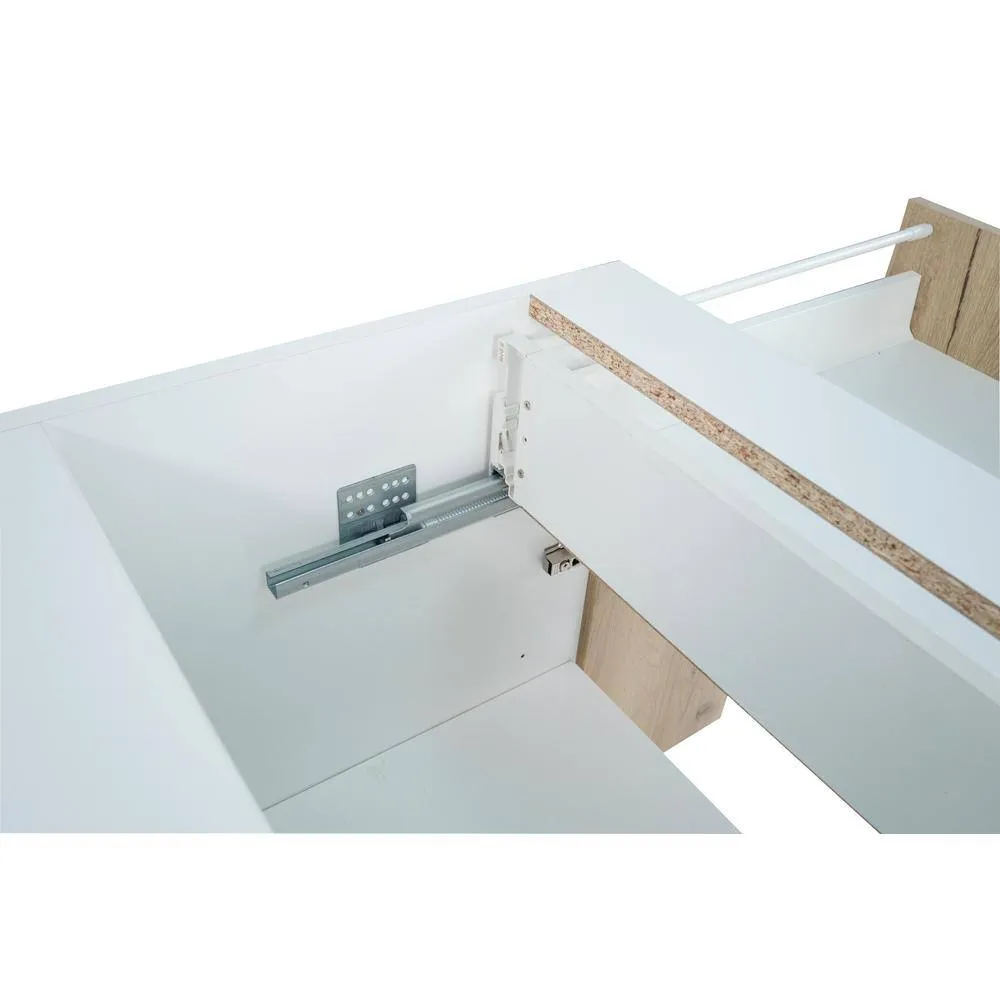 Cambridge Radiance 27 in. W x 24 in. D x 34.50 in. H Ready to Assemble Slab Base Kitchen Cabinet in Light Oak, photo 9 of 10