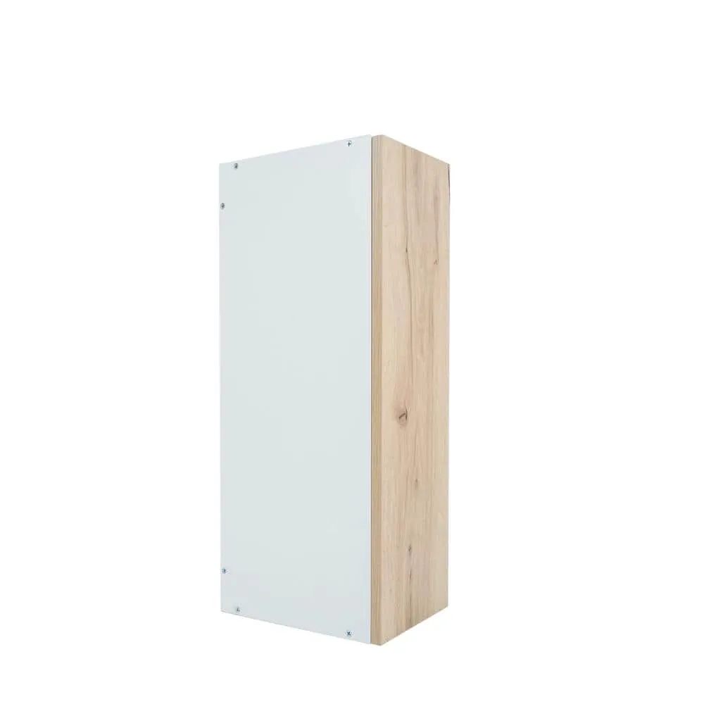 Cambridge Radiance 21 in. W x 12 in. D x 30 in. H Ready to Assemble Slab Wall Kitchen Cabinet in Light Oak, photo 6 of 11