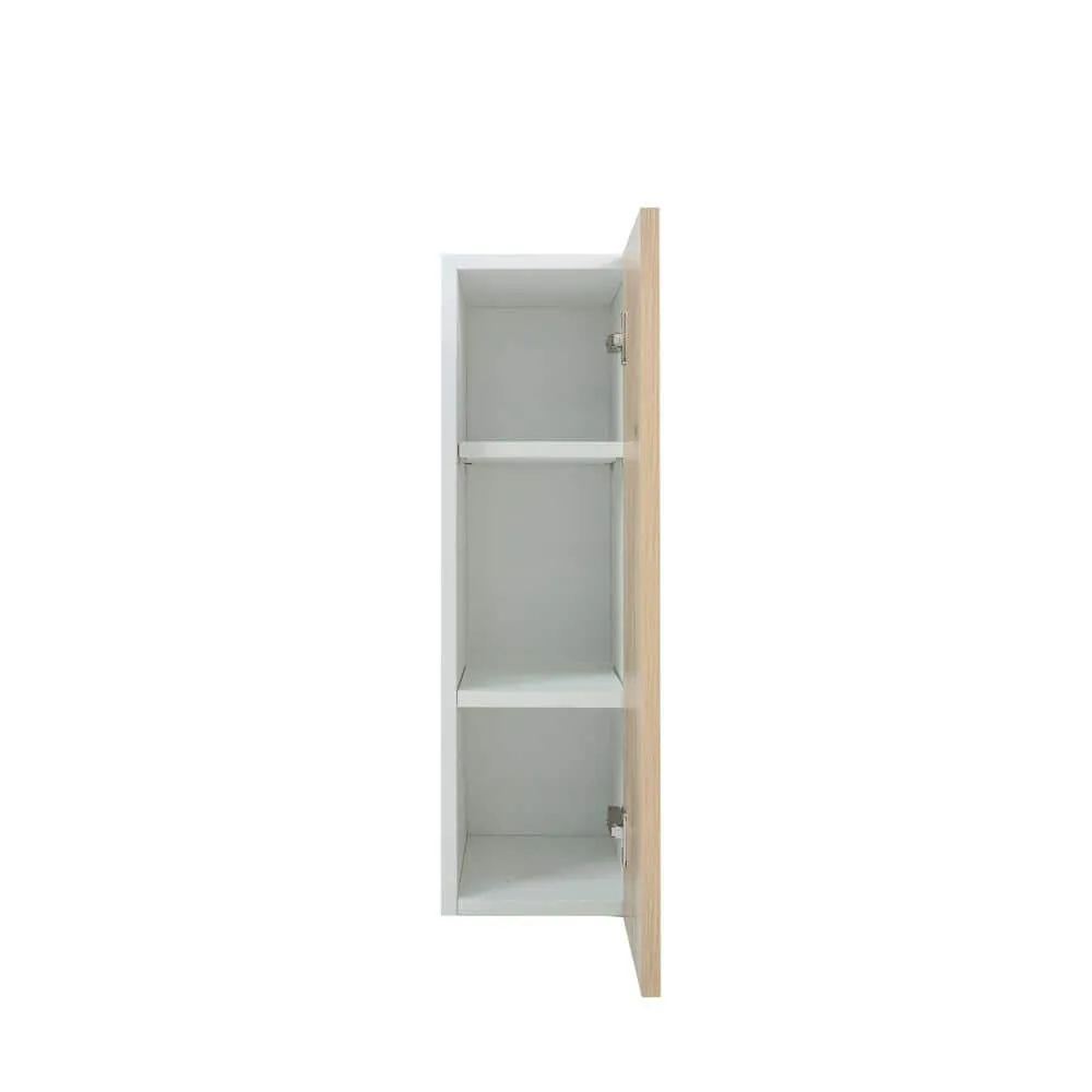Cambridge Radiance 21 in. W x 12 in. D x 30 in. H Ready to Assemble Slab Wall Kitchen Cabinet in Light Oak, photo 8 of 11