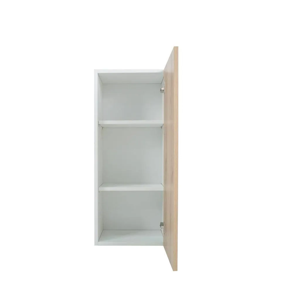 Cambridge Radiance 21 in. W x 12 in. D x 36 in. H Ready to Assemble Slab Wall Kitchen Cabinet in Light Oak, photo 6 of 9