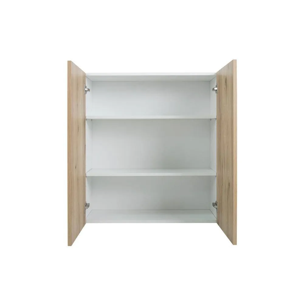 Cambridge Radiance 27 in. W x 12 in. D x 36 in. H Ready to Assemble Slab Wall Kitchen Cabinet in Light Oak, photo 5 of 9