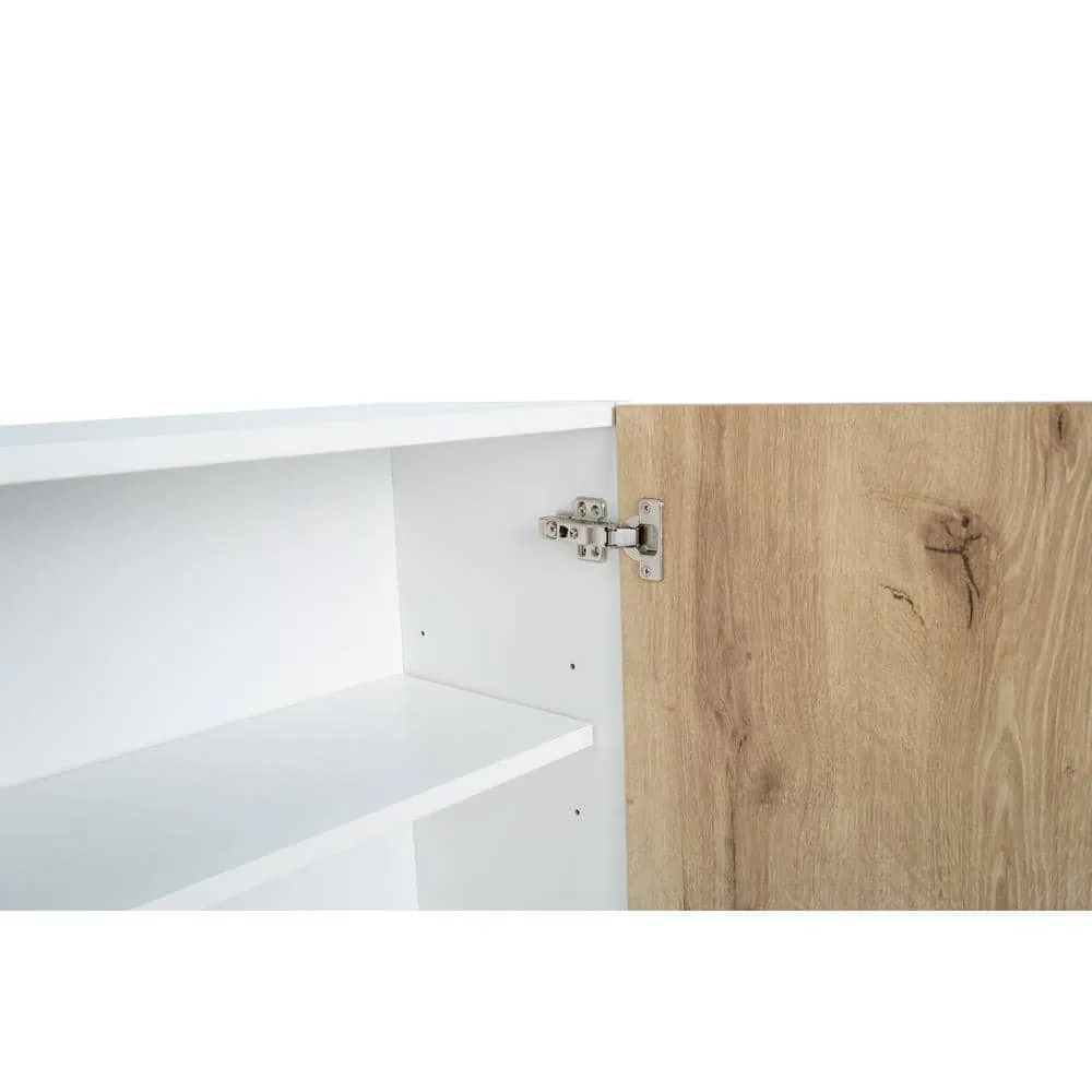 Cambridge Radiance 27 in. W x 12 in. D x 36 in. H Ready to Assemble Slab Wall Kitchen Cabinet in Light Oak, photo 9 of 9