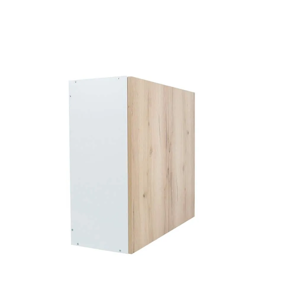 Cambridge Radiance 33 in. W x 12 in. D x 30 in. H Ready to Assemble Slab Wall Kitchen Cabinet in Light Oak, photo 5 of 9