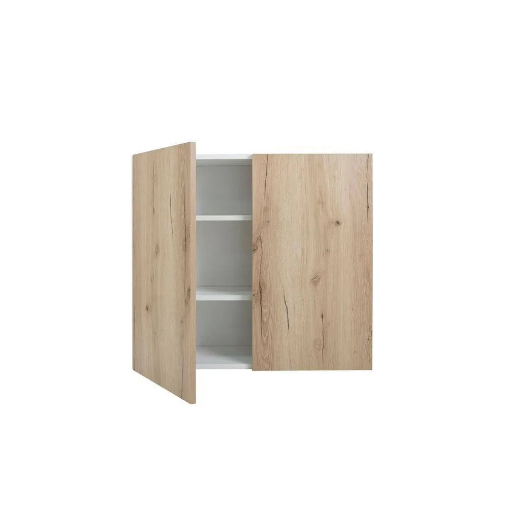 Cambridge Radiance 33 in. W x 12 in. D x 30 in. H Ready to Assemble Slab Wall Kitchen Cabinet in Light Oak, photo 6 of 9