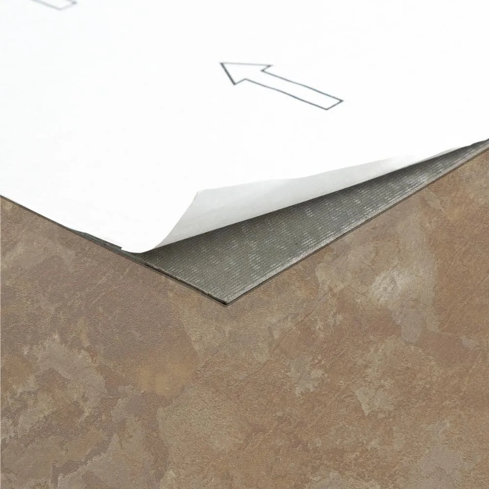 ACHIM Nexus Light Slate 12 in. x 12 in. Peel and Stick Marble Vinyl Tile (20 sq. ft./case), photo 4 of 8