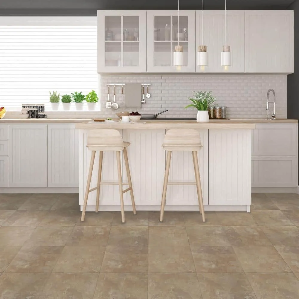 ACHIM Nexus Light Slate 12 in. x 12 in. Peel and Stick Marble Vinyl Tile (20 sq. ft./case), photo 6 of 8