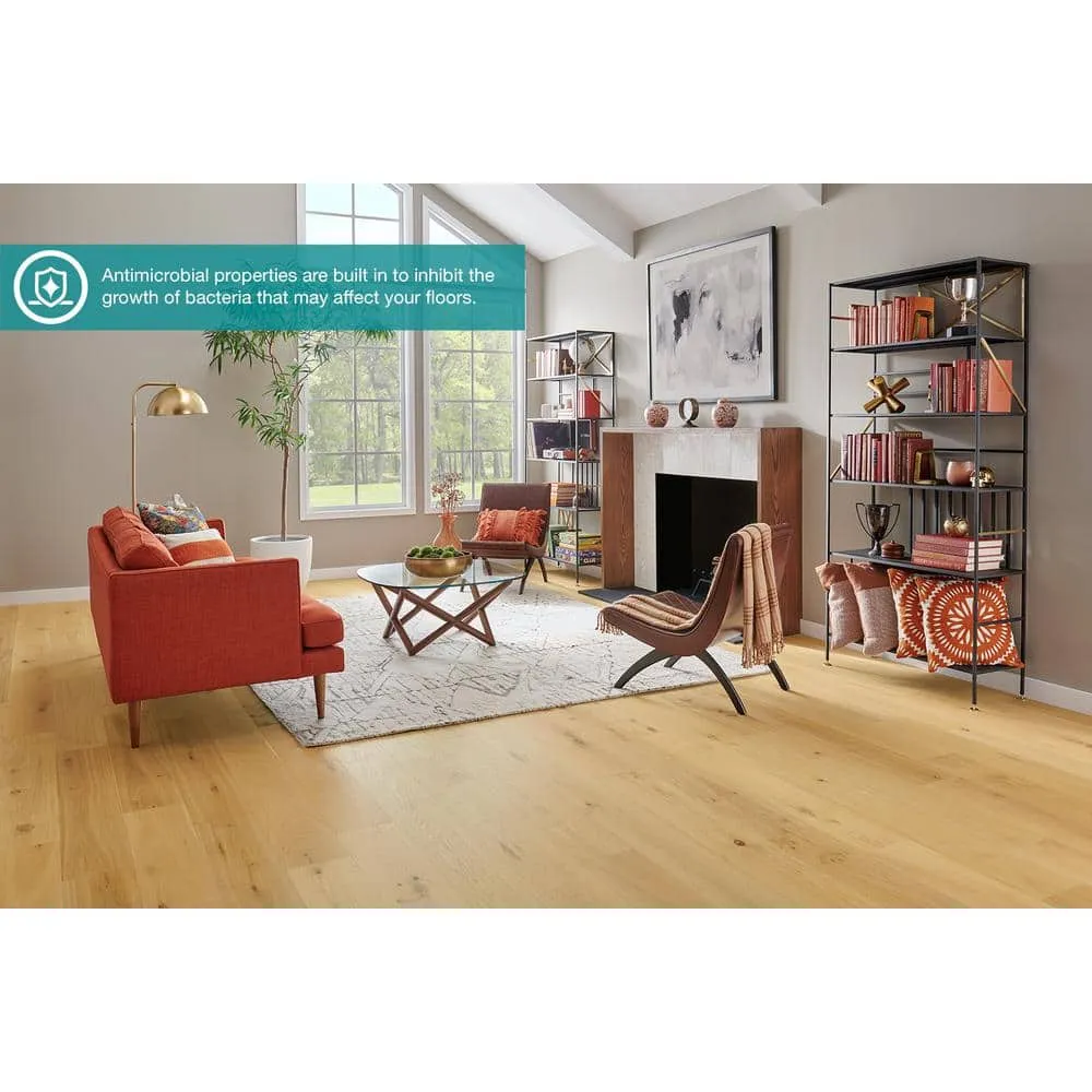 Pergo Defense+ Linen Oak 3/8 in. T x 7.5 in. W Click Lock W Brushed Distressed Engineered Hardwood Flooring (24.5 sq.ft./case), photo 3 of 13